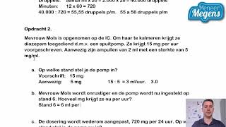 Verpleegkundig Rekenen Voedingspomp en druppelregelaar [upl. by Eyks887]