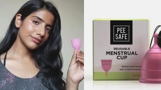 Using A Menstrual Cup For The FIRST TIME  peesafe Review [upl. by Filomena]