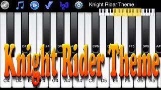 Knight Rider Theme  Learn To Master Piano Melody [upl. by Onaled]