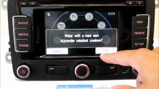 RNS310 Basics Code radio navigatie media Navigatiespecialist Volkswagenradionl [upl. by Liw]