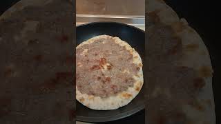 Crispy flatbread with minced meat and vegetables Recipe food delicious tasty [upl. by Gnirps69]