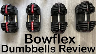 Bowflex Dumbbell Review both the 1090 and the 552 models [upl. by Ikairik461]