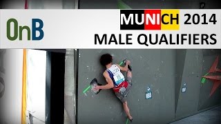 Bouldering World Championships  Mens Qualifiers  Munich 2014 [upl. by Drisko]