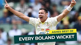 Best of the 202122 Ashes Every Scott Boland wicket  KFC Top Ashes Deliveries [upl. by Abert]