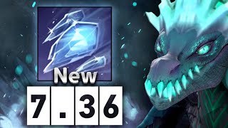 Новая Виверна осколки от союзников  GH Winter Wyvern 736 DOTA 2 [upl. by Nirual974]