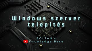 Windows szerverek  01 Windows server 2019 telepítés [upl. by Anauj]