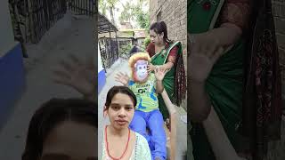 Bhoot Nahin aadami Hai funny comedy monkey viralvideo shortvideo viralvideo [upl. by Eglantine]