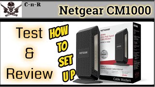 Netgear CM1000 Modem Review How To Hook Up [upl. by Sedgewake31]