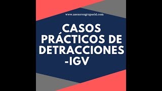 💲COMO APLICAR CORRECTAMENTE LOS  DE DETRACCIONES sunat 2019 [upl. by Willi972]