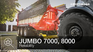 Reliable operation with JUMBO loader wagons  PÖTTINGER [upl. by Werner]