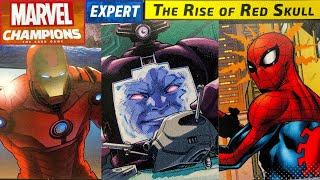 MARVEL CHAMPIONS RISE OF THE RED SKULL Expert Campaign 4 with IronMan amp Spiderman vs ZOLA [upl. by Jaret]