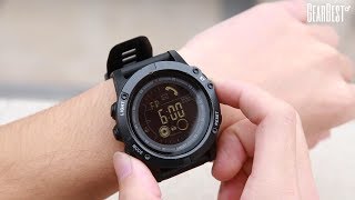 Alfawise EX17S Sports Smart Watch Android iOS Compatibility  GearBestcom [upl. by Toms]