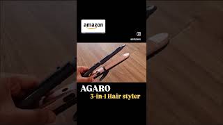 AGARO 3in1 Hair Styler Straightner Crimper Curler Variable Style review amazon agaro [upl. by Anabal]