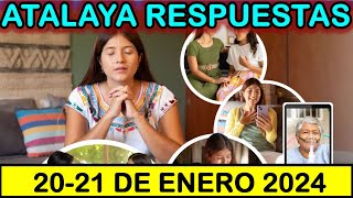 ESTUDIO DE LA ATALAYA DE ESTA SEMANA  RESPUESTAS  20 DE ENERO 2024 [upl. by Engis222]