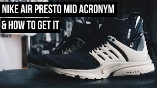 THE SNKRS  NIKE AIR PRESTO MID ACRONYM [upl. by Soinski]