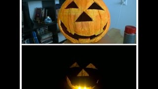 DIY Creatief met papier mache Een pompoen maken 🎃 kindvriendelijk [upl. by Nissensohn920]