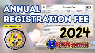 0605 ANNUAL REGISTRATION 2024 HOW TO FILE USING EBIR FORM DEADLINE JAN31 2024 [upl. by Clareta]