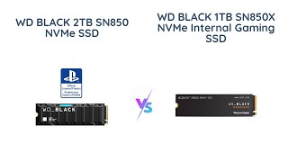 WD BLACK SN850 vs SN850X  Which is the Best Gaming SSD [upl. by Anirok419]