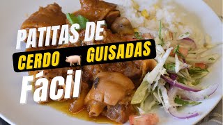 Patitas de Cerdo Guisadas Fácil y delicioso  Lanigui Catracho [upl. by Supen9]