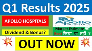 APOLLO HOSPITALS Q1 results 2025  APOLLO HOSPITALS results today  APOLLO HOSPITALS Share News [upl. by Asirral894]