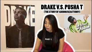 PUSHA T  THE STORY OF ADIDON REACTION DRAKE DISS [upl. by Davie]