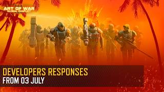 Developers Responses July 3rd Art of War 3 RTS [upl. by Ytinirt]