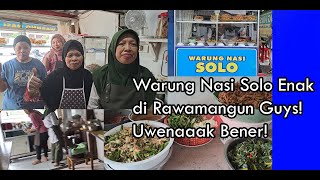 Warung Nasi Solo Enak di Rawamangun Guys Uwenaaak Bener [upl. by Bullard]