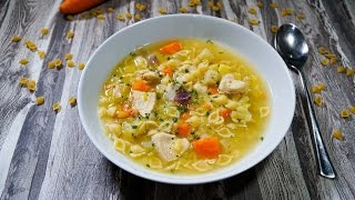 schnelle Hühnersuppe an Oma angelehnt  Rezept und Anleitung  Natürlich Lecker [upl. by Anayit]