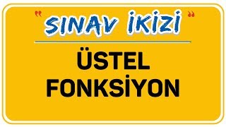 ÜSTEL FONKSİYON  ŞENOL HOCA [upl. by Donia939]