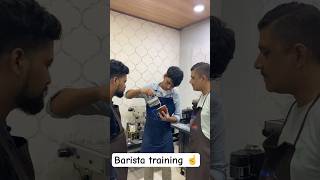 😱barista training shorts tulip latte baristatraining coffee latteart barista youtubeshorts [upl. by Eeuqram]