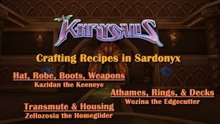 Wizard101 Khrysalis Crafting Recipes in Sardonyx [upl. by Daitzman]