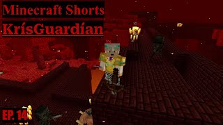 First Time in a Nether Fortress  KrisGuardian Minecraft Shorts Ep 14 [upl. by Tabb]