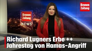 LugnerErbe  Jahrestag von HamasAngriff  kronetv NEWS [upl. by Naujik121]