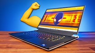 The Most Powerful Alienware Gaming Laptop x17 R2 Review [upl. by Ettennan]