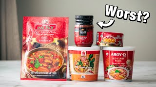 The BEST and WORST Thai Curry Paste  Taste Test [upl. by Avid]