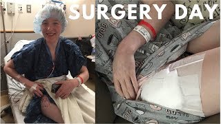 Hip Labral Tear  FAI  Surgery Day Part 1 Megan [upl. by Noroj466]