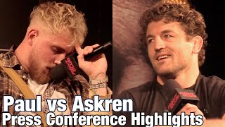 Highlights Jake Paul embarrasses himself against Ben Askren  press conference highlights [upl. by Randall]