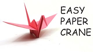 How To Make a Paper Crane  Origami Crane Easy  Step by Step Tutorial [upl. by Haleigh601]