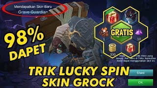 TRIK MUDAH MENDAPATKAN SKIN GROCK DI LUCKY SPIN   Trick Mobile Legends [upl. by Ainolloppa]