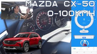 Mazda CX50 Turbo 0 a 100kmh 062MPH [upl. by Sirdna]