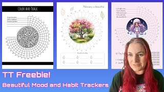 Habit and Mood Tracker Templates  Tangent Templates freebie KDP amp Printables  And Clipart Graphics [upl. by Fanchette]