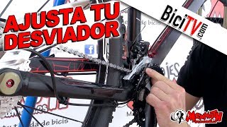 Cómo ajustar un desviador delantero de bicicleta [upl. by Colis337]