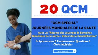 20 QCM Journées Mondiales de la Santé [upl. by Grimona]