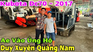 AE Quảng Nam Vào Ủng Hộ  Máy Gặt Lúa Kubota Dc70 Đời 2017 Giá hơn 200tr Hàng Bãi LH 0965566557 [upl. by Jennie]