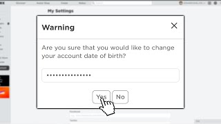 NEW How to CHANGE YOUR BIRTHDAY if UNDER 13 on Roblox Change Date of Birth 2023 [upl. by Ecirtra514]