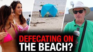 Defecation on Wasaga Beach prompts progressives to label critics racist [upl. by Leahplar]