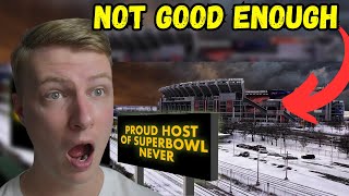 British Guy Reacts To Why These Stadiums will NEVER Host a Superbowl [upl. by Poland211]