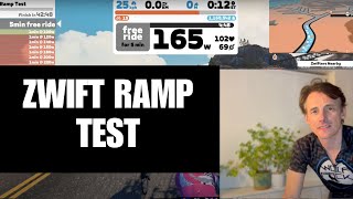 Attempting Zwift FTP Ramp Test A Cycling Fitness Challenge [upl. by Kevin654]