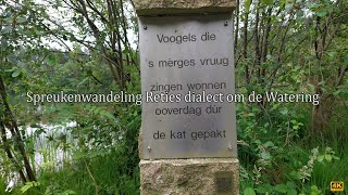 Spreukenwandeling Reties dialect om de Watering [upl. by Gregor]