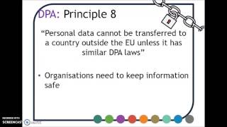 Creative iMedia R081 Legislation Data Protection Act [upl. by Wertz]